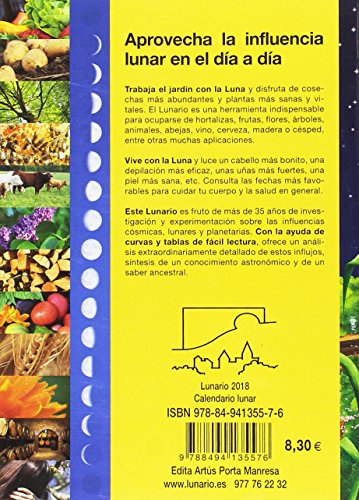 Lunario 2018: Calendario lunar para el huerto y el jardín ecológicos