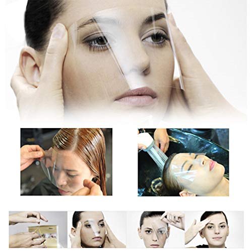 Lurrose 50 Piezas de Peluquería Máscara de Protección Facial Desechable Máscara de Protección Facial Transparente Herramientas de Corte de Cabello para Peluquería Salón de Belleza