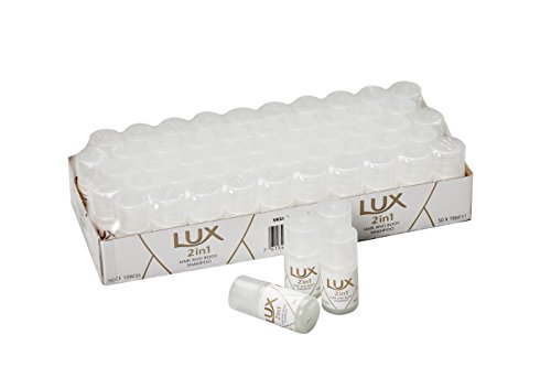 Lux Professional 7518220 - Gel de ducha y champú 2 en 1, cuidado corporal para hotel y pensiones, 50 x 19 ml