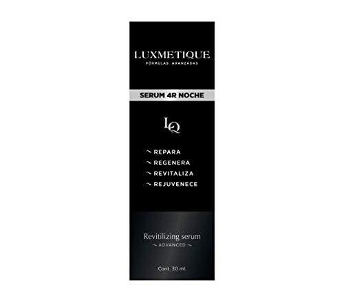 Luxmetique Serum 4R Noche - Revitilizing serum con ceramidas que aportan colágeno y elastina a la piel, Ácido hialurónico y Vitamina E. 30 ml OIL FREE, PARABENS FREE, ALCOHOL FREE