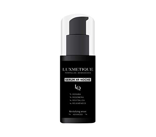 Luxmetique Serum 4R Noche - Revitilizing serum con ceramidas que aportan colágeno y elastina a la piel, Ácido hialurónico y Vitamina E. 30 ml OIL FREE, PARABENS FREE, ALCOHOL FREE