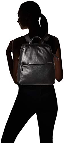 Mandarina Duck Athena, Mochila para Mujer, Negro (Nero/Black), 10x21x28.5 cm (B x H x T)