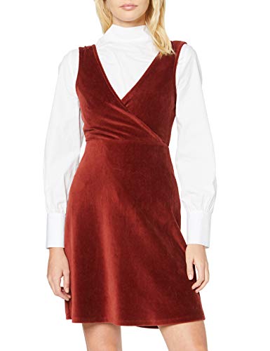 Marca Amazon - find. Vestido Corto Evasé Mujer, Rojo (Red), 46, Label: XXL