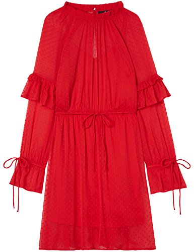 Marca Amazon - find. Vestido de Fiesta para Mujer, Rojo (Rot), 40, Label: M