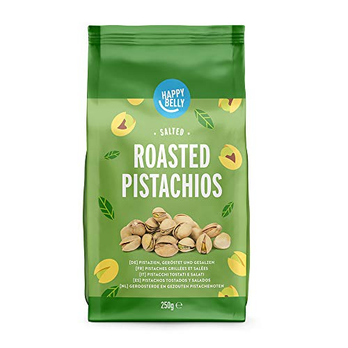 Marca Amazon - Happy Belly Pistachos tostados y salados, 6x250g