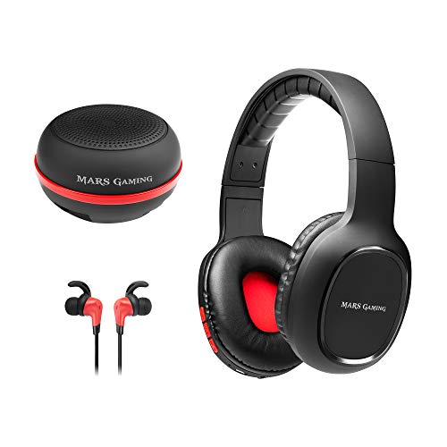 Mars Gaming MHBTX, combo gaming, cascos+auticulares in-ear+altavoz, bluetooth