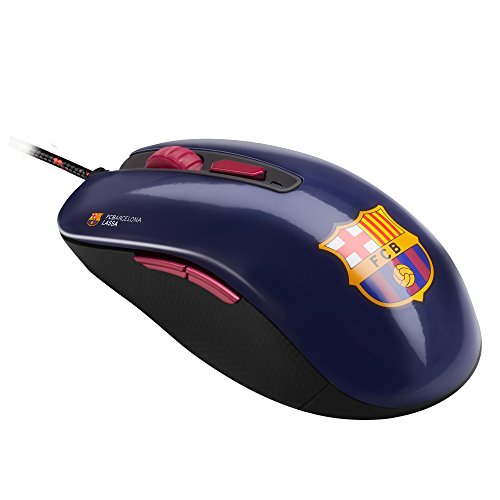 MARSGAMING Mars Gaming MMBC, Ratón Sensor Óptico 3200DPI, Oficial FC Barcelona Lassa, Azul