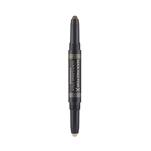 Max Factor Contouring Stick Eyeshadow - Sombra de ojos de doble cara, de larga duración, resistente al agua y a las manchas