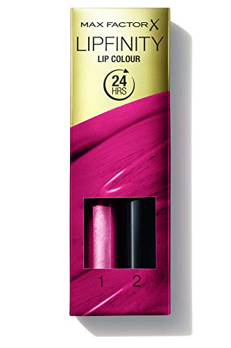 Max Factor Pack Labios y Uñas (Incluye Gloss de Labios Lipfinity Tono 335, Perfect Stay 2 Step Gel Tono 107 12 ml)