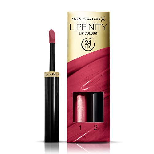 Max Factor Pack Labios y Uñas (Incluye Gloss de Labios Lipfinity Tono 335, Perfect Stay 2 Step Gel Tono 107 12 ml)