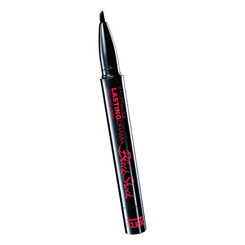 Maybelline Eye Studio Lasting Drama - Black - Eyeliner delineador de ojos Gel - Delineadores de ojos (Gel, Black, Black, Italia, #000000, 12 mm)