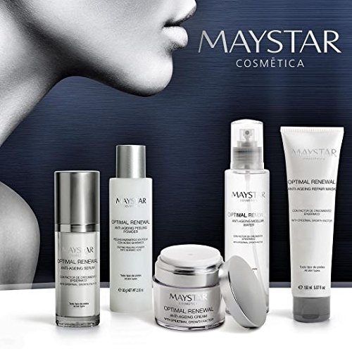 MAYSTAR - OPTIMAL RENEWAL Anti-ageing Peeling Powder - Peeling enzimático antiedad orgánico con factores de crecimiento - 80 grs