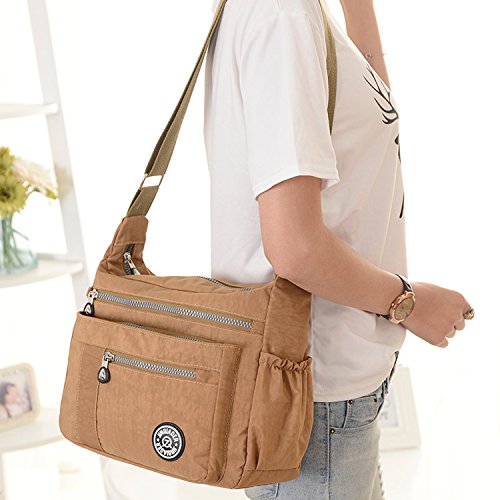 MeCooler Bolsos de Moda Mujer Bolso Bandolera Escolares Ligero Bolsos Escuela Impermeable Casual Bolsas de Viaje para Sport Bolsas de Deporte