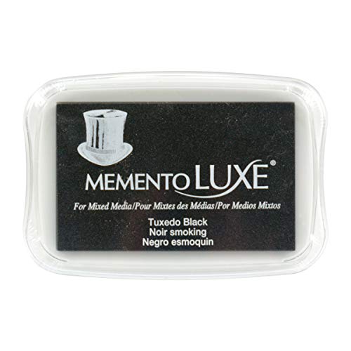 Memento Luxe Plena Escala Inkpad-Tuxedo, Color Negro