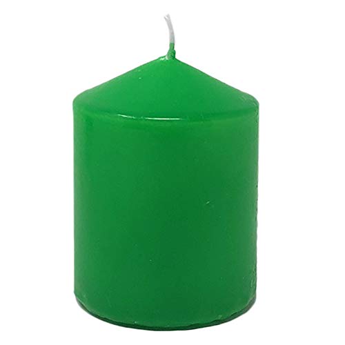 MGE - Velas Perfumadas - Velones Aromáticos - Velas para Ambientar el Hogar - 12 Unidades - Fabricado en España (Verde - Melón)