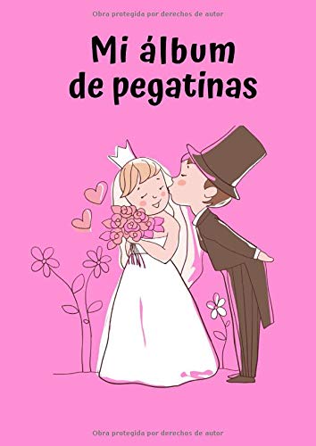 Mi álbum de pegatinas: Boda 1 | 30 Páginas | en Blanco | Sin Papel de Silicona | Idea de Regalo