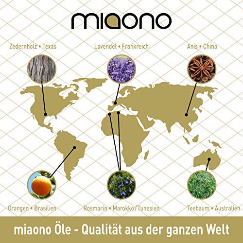 Miaono - Aceite esencial de laurel (10 ml) 100% natural (botella de cristal)