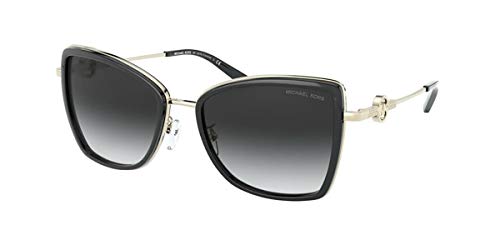 Michael Kors 0MK1067B Gafas, Black/Grey Shaded, 55 para Mujer