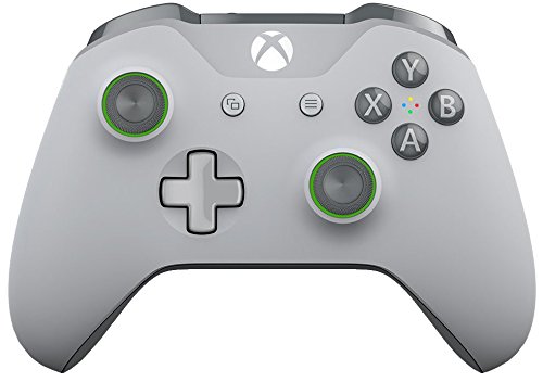 Microsoft WL3-00061 , Controlador inalámbrico para Xbox One, Gris / Verde