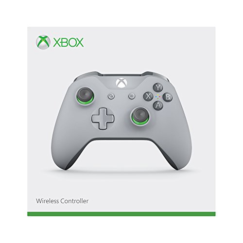 Microsoft WL3-00061 , Controlador inalámbrico para Xbox One, Gris / Verde