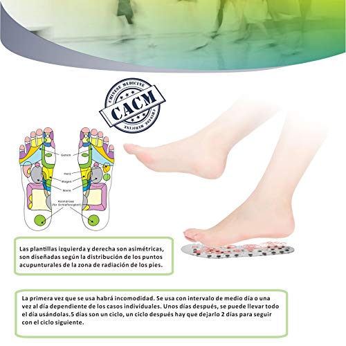 MINAZUKI terapia magnética masaje plantilla, salud transpirable zapatillas de zapato de acupresión pie, relajar los músculos, mejorar la circulación sanguínea