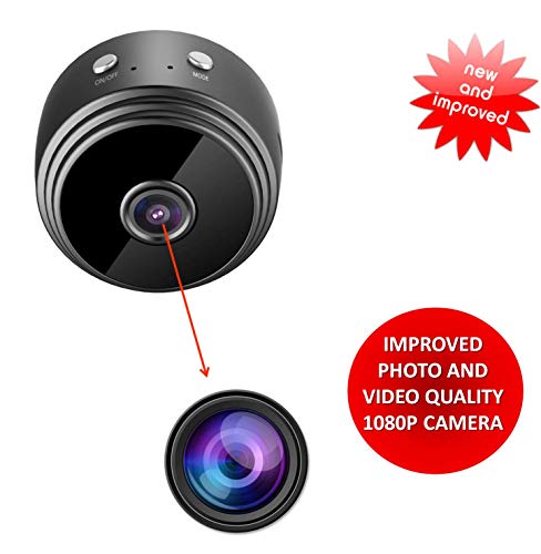 Mini Spy Camera Wireless Hidden Home WiFi Security Cameras with App 1080P, Inc 32GB SD Card + Plus More. Visión Nocturna Movimiento Activado Interior Exterior iPhone/Android Teléfono Pequeña