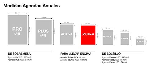 MIQUELRIUS - Agenda Anual 2021 Amapola - Castellano, Semana Vista, Tamaño 122 x 168 mm, Papel 70g, Cubierta Rígida Tela, Color Flores Azul