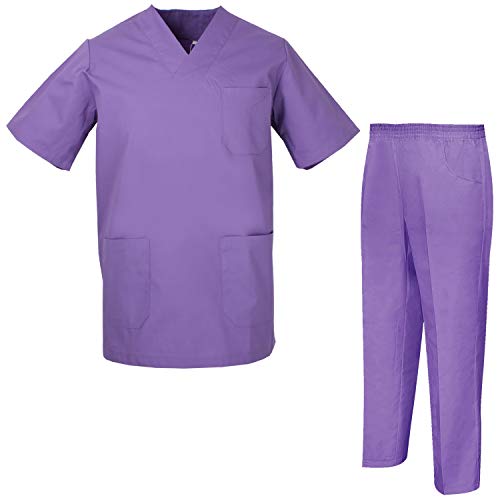 MISEMIYA - Pijams Sanitarios Unisex Uniformes Sanitarios Uniformes Médicos 817-8312 - S, Casaca Sanitarios 817-13 Lila