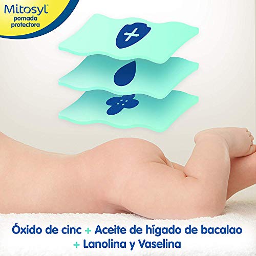 Mitosyl | Crema pañal | Pomada protectora 145g | Previene y trata las irritaciones de la piel del bebé por rozaduras del pañal