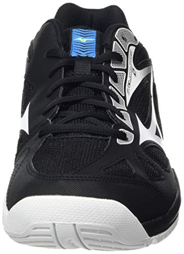 Mizuno Cyclone Speed 2, Zapatillas de vóleibol Unisex Adulto, Negro/Blanco/Azul Diva, 44 EU