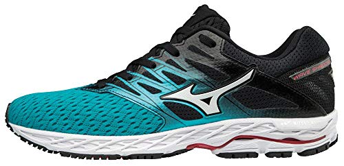 Mizuno Wave Shadow 2, Zapatillas para Mujer, Multicolor (Peacockblue/Silver/Teabe 001), 37 EU