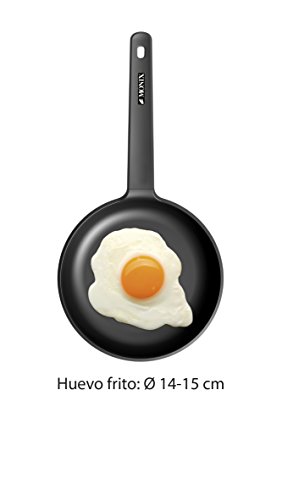 Monix M740040 Copper - Set de 3 Sartenes Efecto Cobre, Aluminio Forjado Antiadherente con Partículas de Titanio, Aptas para Todo Tipo de Cocinas incluso Inducción, 20-24-28 cm