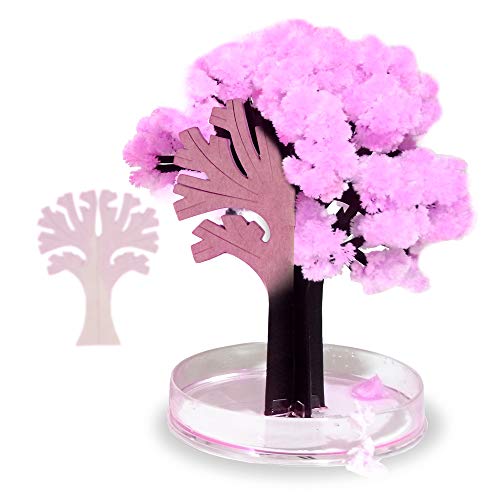 MonstruoManía Árbol Mágico Sakura, Flores de Cerezo, Kit para Árbol Japonés en Miniatura, Decoración Natural