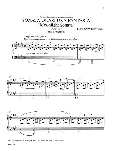 Moonlight Sonata, Op. 27, No. 2 (Complete) (A Belwin Classic Edition)