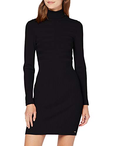 Morgan Robe Tricot Col roulé RMENTO Casual Dress, Negro (Noir Noir), Medium (Talla del Fabricante: TM) Women's