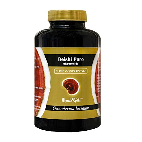 MundoReishi - Reishi 100g puro en polvo micromolido. Producto clinicamente testado.