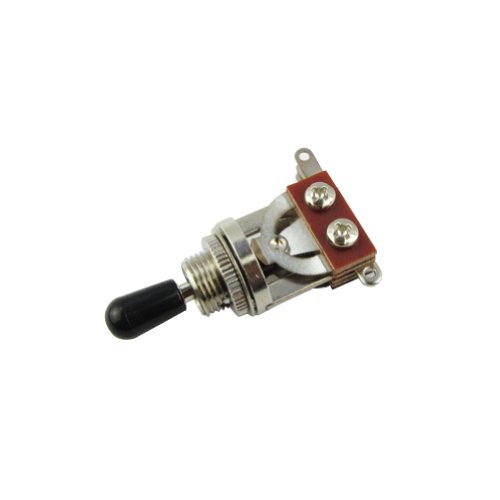 Musiclily Métrica Toggle Switch Selector de Pastilla de 3 Posiciones para Guitarras de Estilo Les Paul, Botón Negro