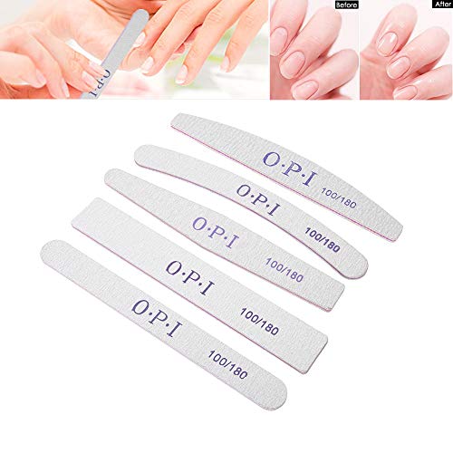 Nail Art Buffer Files profesional, 5 piezas de Herramienta de Punta de Manicura de Doble Lado para el Pulido de uñas, Lijado, Removedor de piel Muerta, Pulido