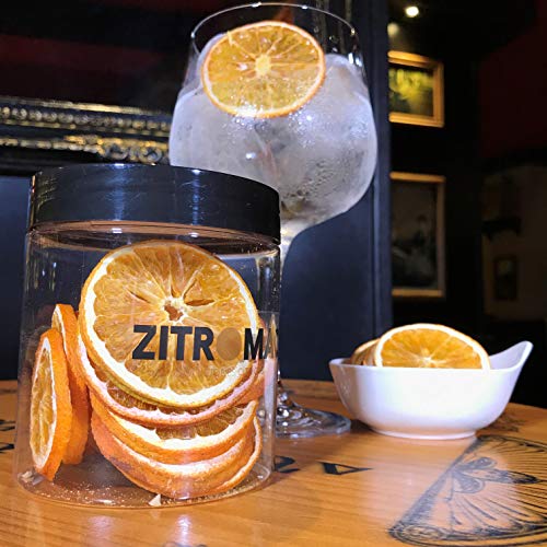 Naranja deshidratada para cóctel. Fruta deshidratada sin azúcar para coctel /decoración / repostería / navidad / bebidas.Rodaja de Naranja seca 100% natural sin aditivos. Tarro grande 130 Gr