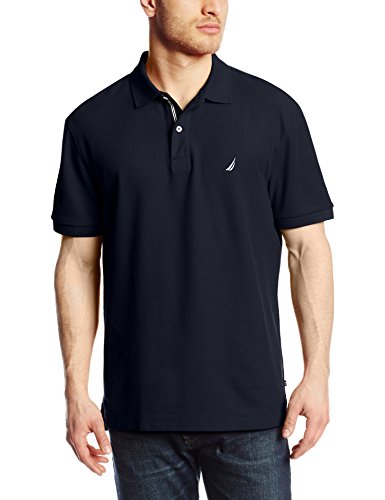 Nautica K41050, Polo Para Hombre, Azul (Navy), Large (Tamaño del fabricante:L)