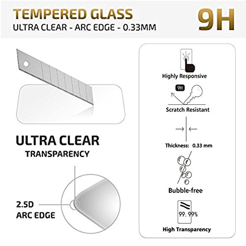 NEW'C 2 Unidades, Protector de Pantalla para Huawei P20, Antiarañazos, Antihuellas, Sin Burbujas, Dureza 9H, 0.33 mm Ultra Transparente, Vidrio Templado Ultra Resistente