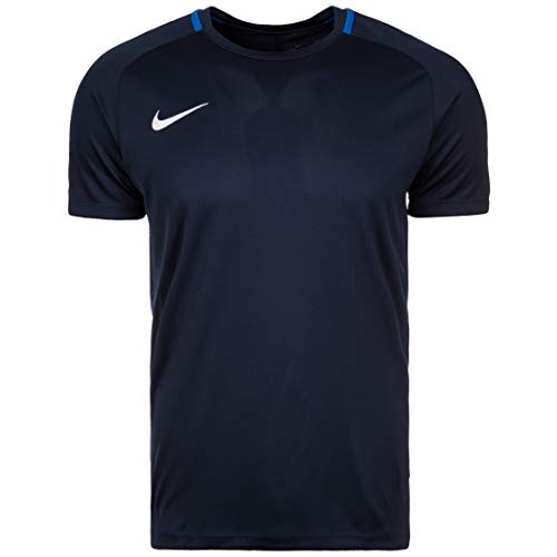 NIKE M NK Dry Acdmy18 Top SS Camiseta de Manga Corta, Hombre, Obsidian/Royal Blue/White, L