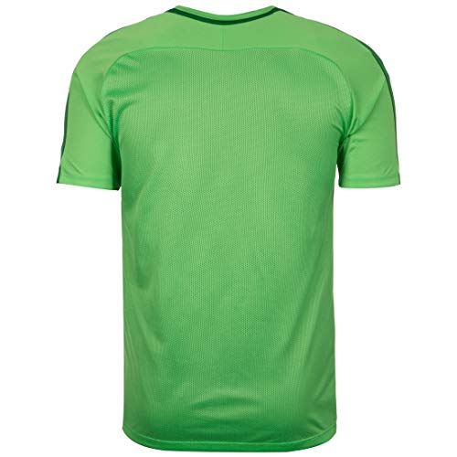 NIKE M NK Dry Acdmy18 Top SS T-Shirt, Hombre, Lt Green Spark/Pine Green/White, S