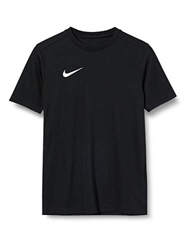 NIKE Y Nk Dry Park VII JSY SS Camiseta de Manga Corta, Unisex niños, Black/White, M