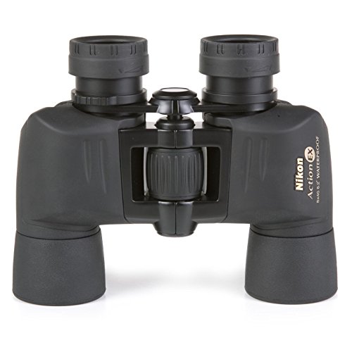 Nikon Action EX 8X40 CF - Prismáticos (8 x 40, Prisma de porro, Amplio Campo de visión, Resistentes al Agua), Color Negro