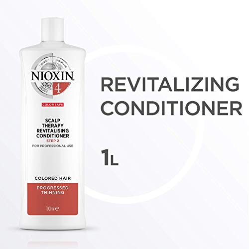 NIOXIN - Acondicionador Tratamiento Revitalizante Sistema 4 (1 Litro) - CABELLO COLOREADO_DEBILITAMIENTO AVANZADO_HIDRATACION EQUILIBRADA 1000 ML