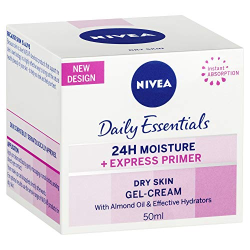 Nivea - Daily Essentials Extress hydrating primer Dry , crema hidratante, pack de 3 (3x 50ml )