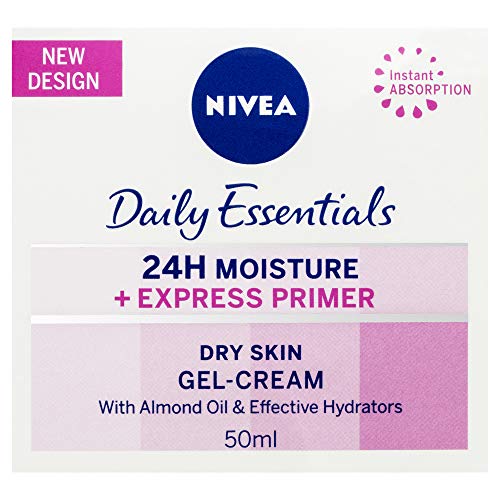 Nivea - Daily Essentials Extress hydrating primer Dry , crema hidratante, pack de 3 (3x 50ml )