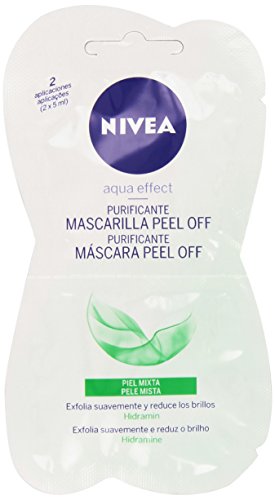 NIVEA - Mascarilla purificante Peel Off - Piel mixta - 2 aplicaciones (2 x 5 ml)