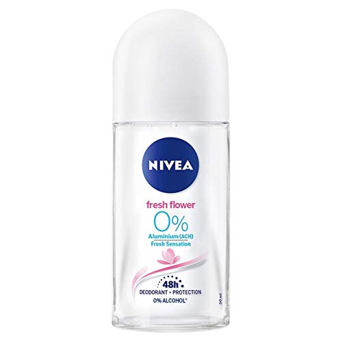 Nivea Roll On Alu Free Fresh Flower 0% Desodorante Sin Aluminio 50 ml